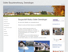 Tablet Screenshot of gruetter-bau.ch